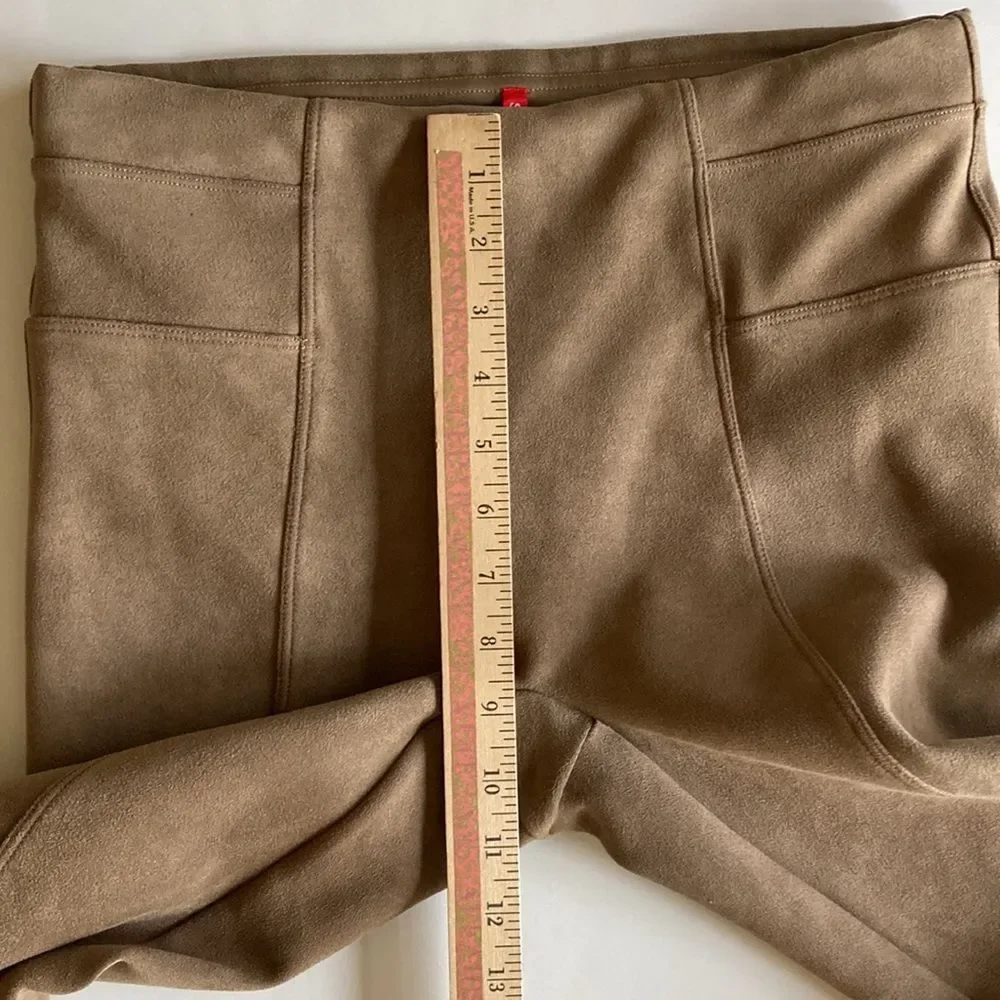 Spanx Faux Suede Leggings Camel Size Medium - Picture 10 of 14